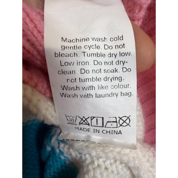 Unbranded SKI Sweater Pink Purple Blue Sz XL Winter Comfy Girls Trip - Picture 3 of 6